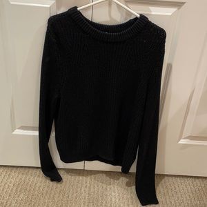 H&M Black Knit Sweater Size Large